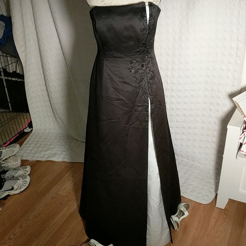 Balck and white bridesmaid dress
